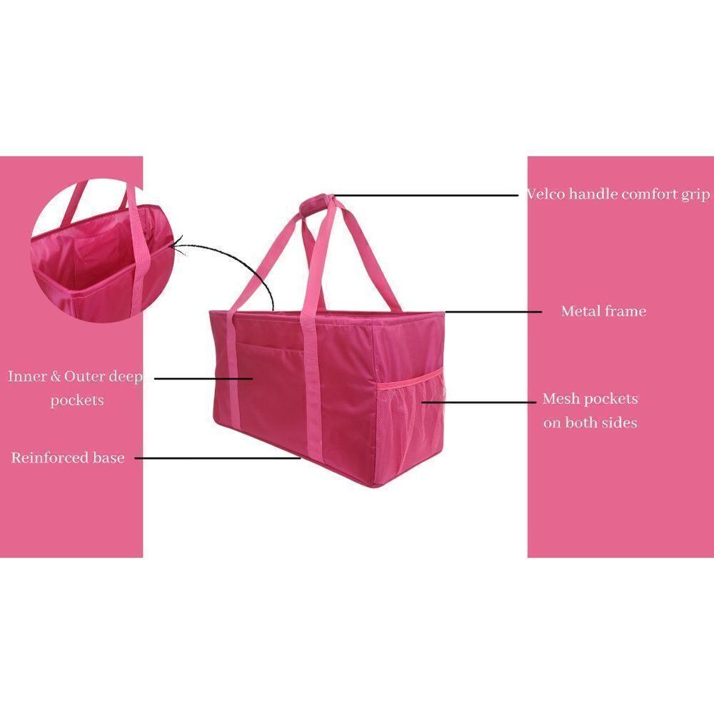 Multipurpose Utility Tote - Fuchsia - Picture 7 of 16